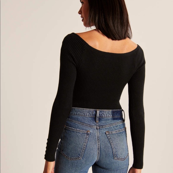 A&F off the shoulder knit sweater bodysuit - Picture 2 of 5